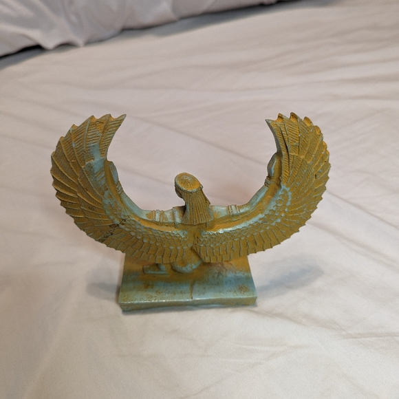 Ancient Egyptian Antiques Rare Isis Set Statue Open Wings Figure Old Egypt BC - Picture 5 of 6